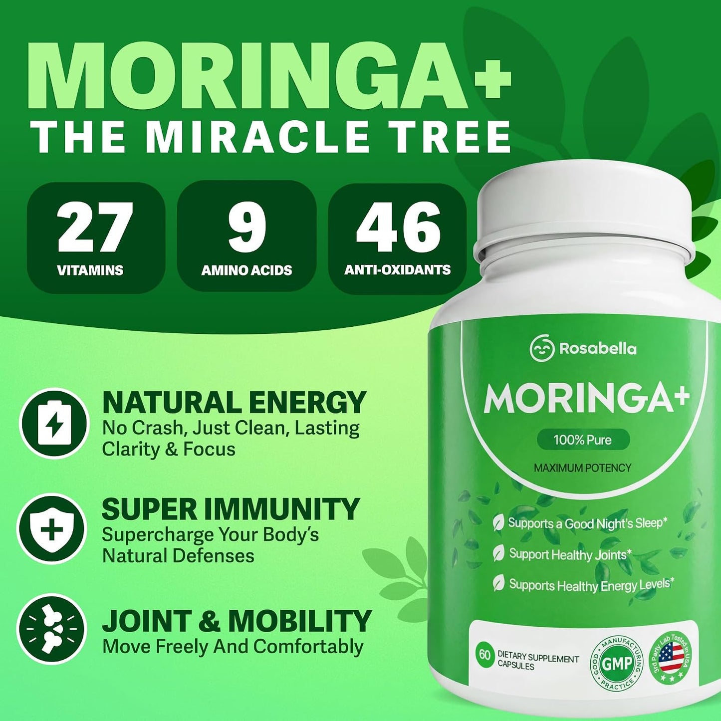 Rosabella Moringa – Natural Cortisol Support To Help Restore Balance Inside and Out